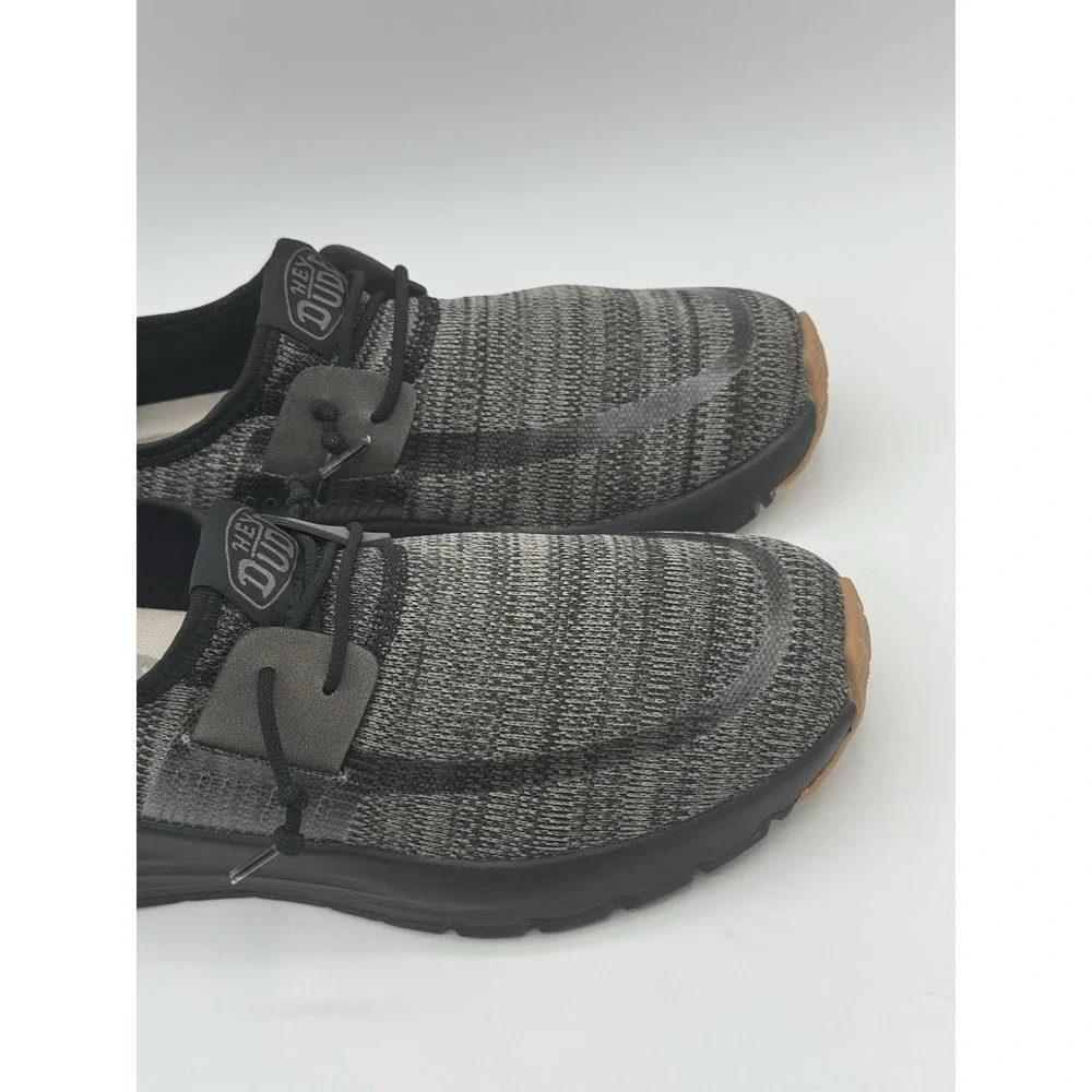 HEY DUDE Sirocco Neutrals Black Night Slip-On Sneaker Shoe Sz M8 Pre-owned